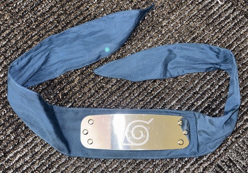 Naruto Shippuden Leaf Village Blue Ninja Headband Anime Cosplay Accessory