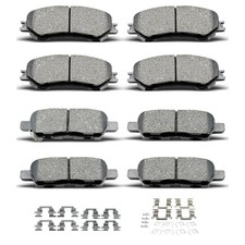 Ceramic Front Rear Brake Pads With Clips Fit For 2014-2019 For Nissan Rogue,2...