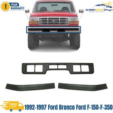 New Front Bumper Molding Center +Side Pad For 1992-96 Bronco /92-97 Ford 150-350