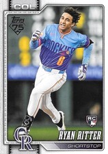 2026 Topps Baseball #18 Ryan Ritter (RC) Colorado Rockies