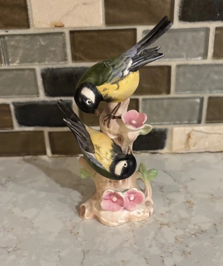 Vintage Goebel Great Titmouse Porcelain Made In West Germany Bird Figurine 5