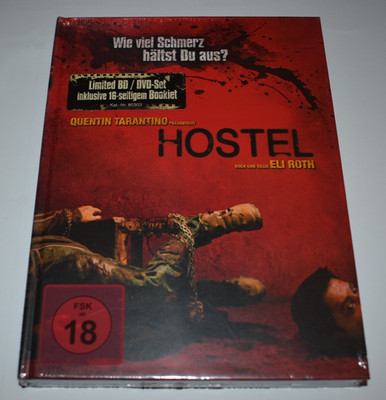 HOSTEL - LIMITIERTES MEDIABOOK - BLU RAY/DVD - NEU IN FOLIE !!!