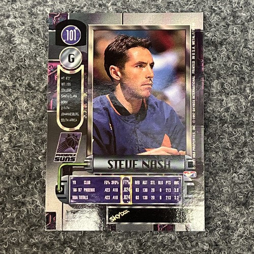 1997 Metal Universe #101 Steve Nash Phoenix Suns - Picture 2 of 2