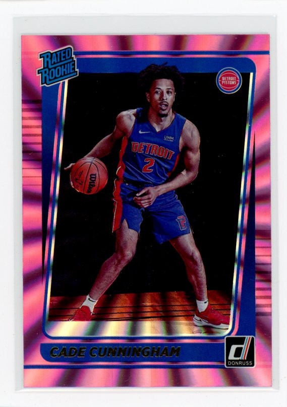 2021-22 Donruss #211 Cade Cunningham Holo Pink Laser