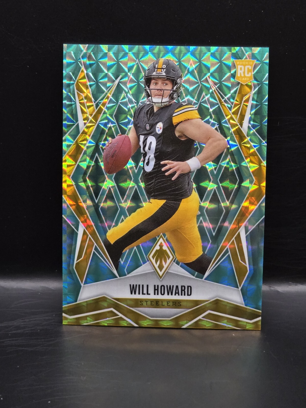 2025 Panini Phoenix Will Howard teal #'d /225 steelers #165 RC Rookie 