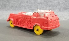 Auburn Rubber Toy 1950s Toy Fire Truck 4.25" Long Made in USA