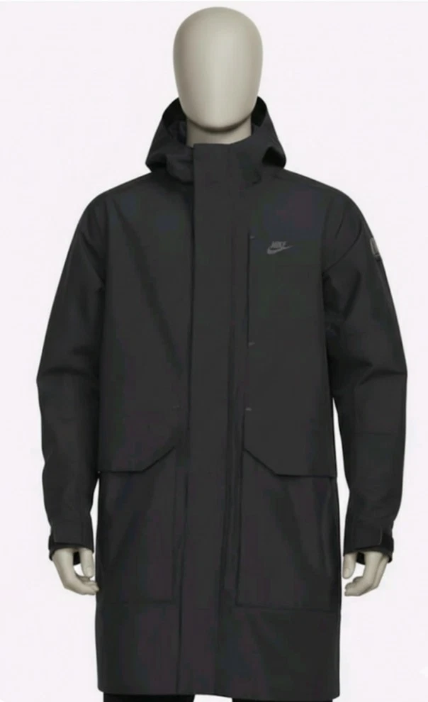 Nike Men Sportswear Storm-Fit Adv Shell Parka Hooded Jacket(black/dk smoke grey)