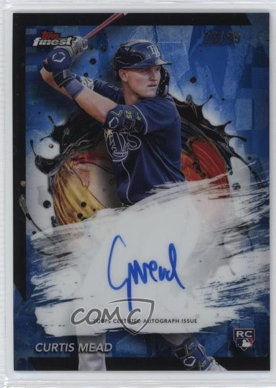 2024 Topps Finest Finest Auto Blue Refractor 25/99 Curtis Mead #FA-CME Auto 4k8