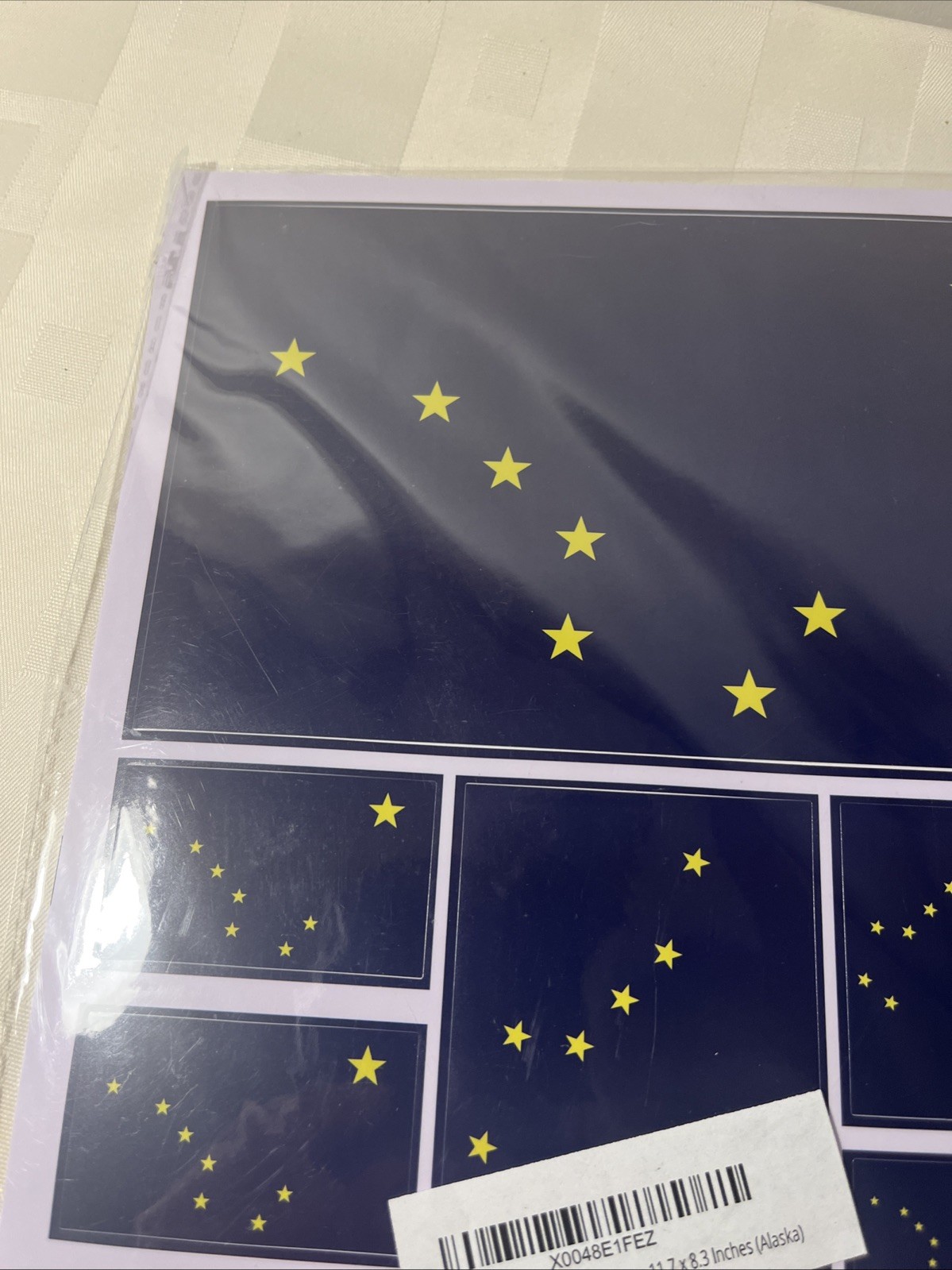 New Alaska State Flag Sticker Decal pack Multiple Sizes 3 Pack