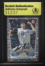 BAS 2014 Bowman Draft Silver Ice Foster Griffin #DP24 Beckett Auth Sticker Auto