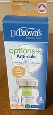 New Dr. Browns Natural Flow Bottle Options Anti-Colic Bottle Level 1 0M 5oz