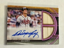 2025 Topps Museum Signature Swatches Dual Relic Auto Dale Murphy #SPDRA-DM