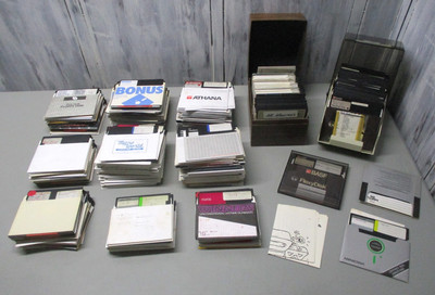 Lot of 500 C-64 5.25'' Disks (Games etc.) Sold as Blanks, Commodore CBM C64/C128