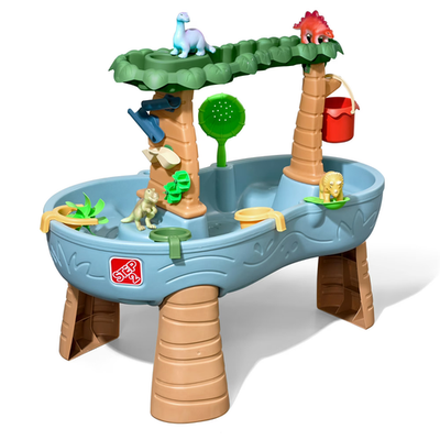 #ad #ad Dino Showers Gray Plastic Water Table for Toddlers with 13 piece Playset $104.47