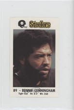 1982 Coca-Cola/Kiwanis Club Pittsburgh Steelers Bennie Cunningham 0ru6