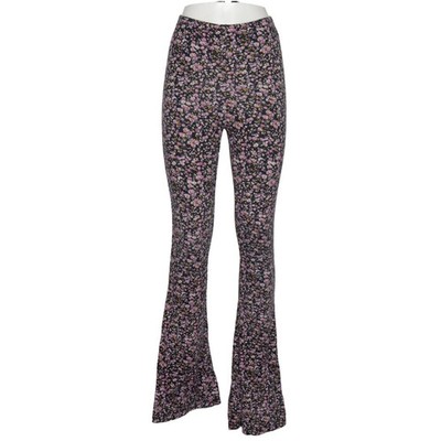 Amika, Pyjamahose, Größe: S, Schwarz/Pink/Gelb/Mehrfarbig, Blumen, Damen #xan