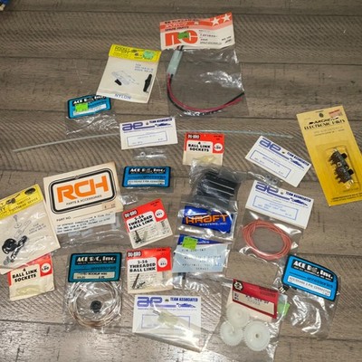 Vintage Team Associated DU-BRO ROCKET CITY RC Parts Lot  NOS  Misc Car Plane
