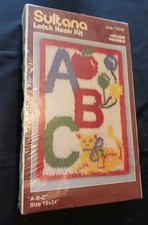 Sultana Latch Hook Kit ABC 18X24 No 79340 FREE SHIPPING 