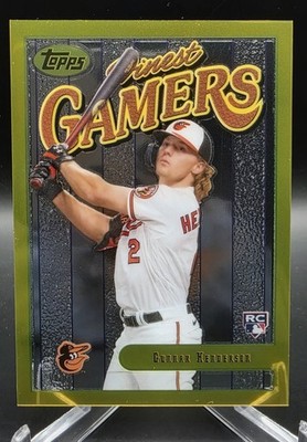 2023 Topps Finest Flashbacks GUNNAR HENDERSON RC Gold Finest Gamers #171 Rare SP