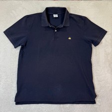 Brooks Brothers Mens XL Slim Fit Performance Polo Shirt Navy 1818 Cotton Casual