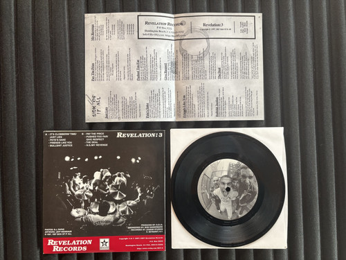 SICK OF IT ALL.. 7”... NYHC Revelation 3....1997 reissue....black vinyl 7 inch - Picture 3 of 3