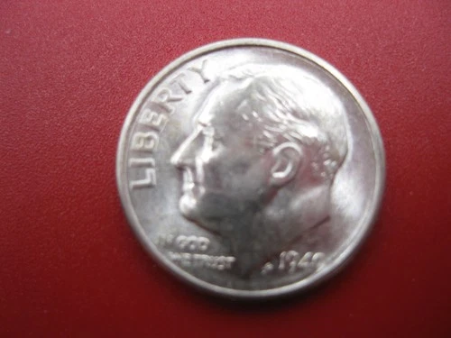 1949 S Roosevelt Silver Dime Ch/Gem BU! "Tough Key Date"!! #2182602