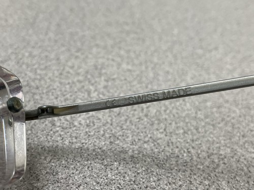 Occhiali da vista SwissFlex Swiss Made grigio argento senza montatura in plastica *SOLO MONTATURE* - Foto 8 di 11