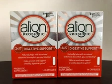 (Lot of 2) Align Probiotic 24/7 Digestive Support Probiotic 14 Caps EXP: 07/2026