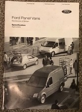 Ford Panel Vans Specification Booklet April 2005 ref FA1477/2