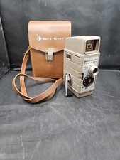 Vintage Bell Howell Sun Dial 220 8mm Film Movie Camera W/ LEATHER CASE Tested