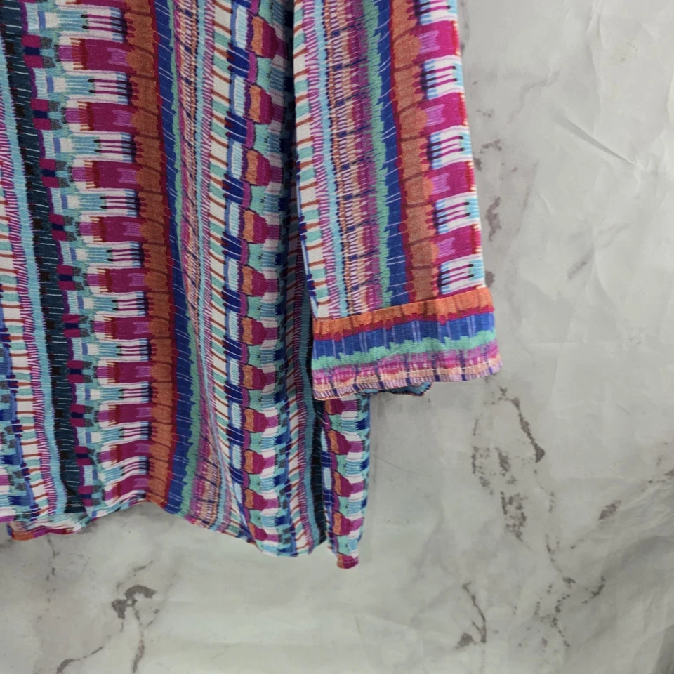 Vestido Topper Playa La Blanca Para Mujer Grande Rosa Azul Manga Larga Foto 4 de 4