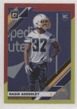 2019 Panini Donruss Optic Rookies Red & Yellow Prizm Nasir Adderley #128 0cv