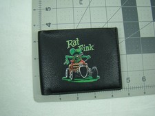 Rat Fink Driving Hot Rod Wallet Blk Wallet Leather Wallet Big Daddy Roth Wallet