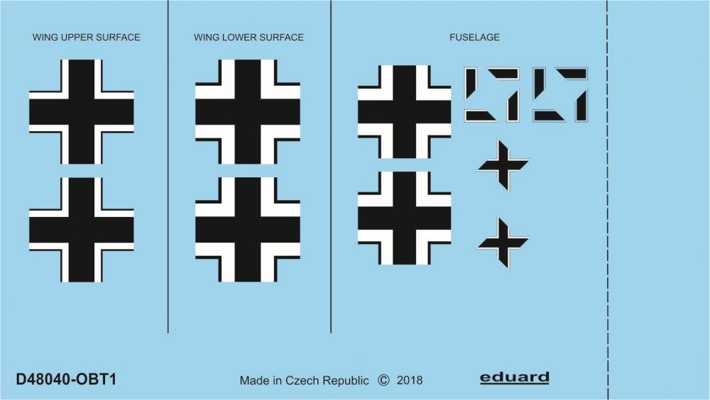 Eduard Accessories D48040 - 1:48 Fw 190A-2 National Insignia For Eduard