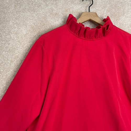 TUCKERNUCK Faye Blouse Shirt Size XXL Red - Picture 2 of 7