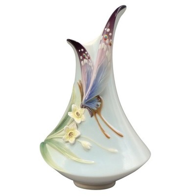 FRANZ Collection Butterfly Dance Vase Floral Porzellan Vase Interieur...
