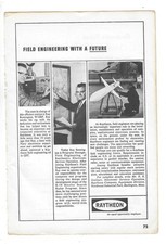 Raytheon Field Engineers & Sonora Electromatics, Inc 1964 Vintage Print Ads