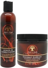 As I Am Leave-In Conditioner 8oz, Coconut Cowash, Conditioner 16oz (Set Of 3)