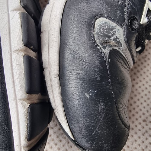 Gucci Reflex Mens Black Leather Trainer Sneakers UK 6 G - Picture 13 of 24