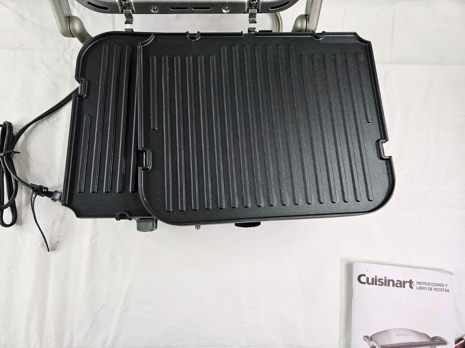 Cuisinart Griddler Stainless Steel Panini Press Sandwich Tested Sanitized GR-4N