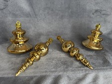 Christmass Tree Ornaments Set of 4 Gold Color