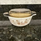 Vintage Pyrex Casserole, made in England,  "Country Autumn" Pattern (42426-2)