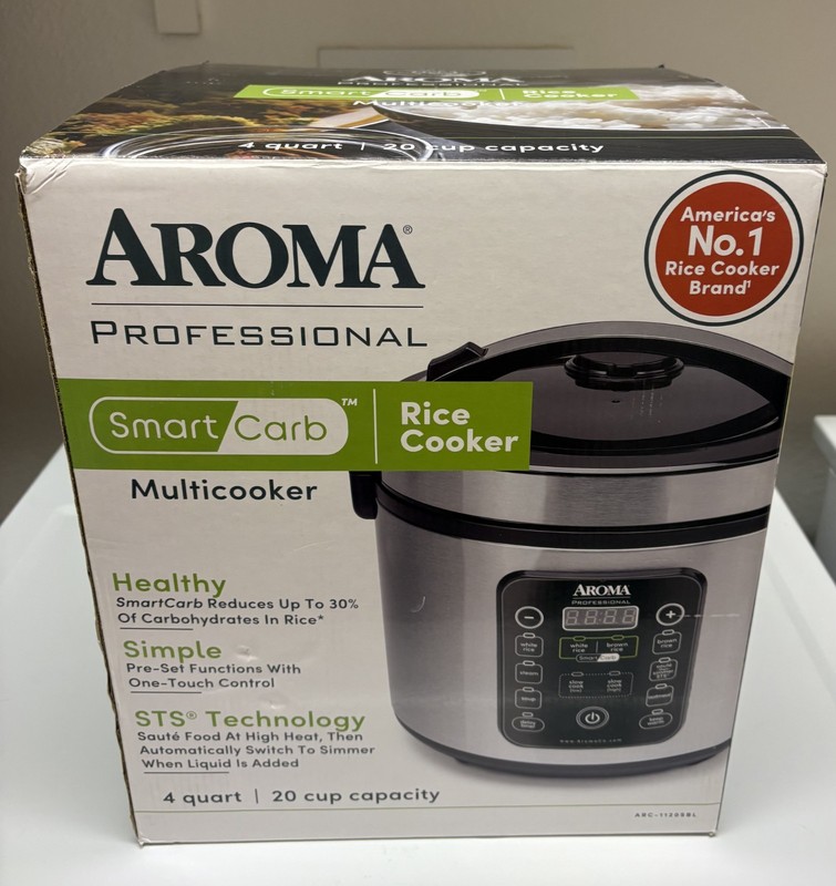 Heathy Aroma Housewares ARC-1120SBL Smartcarb Digital Rice & Slow Cooker