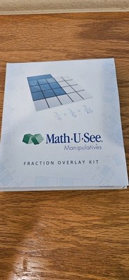Math U See Fraction Overlay Kit 39 Piece Vinyl 3 Reference Cards