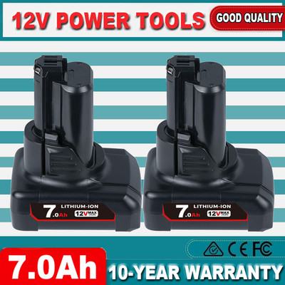 2Pack Akku 7,0Ah Für Bosch Professional GBA 12V BAT411 Li-ion GSR BAT412 BAT420