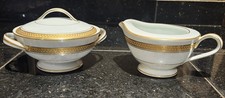 Noritake GOLDRIDGE 5480S Creamer And Lidded Sugar Bowl EXCELLENT