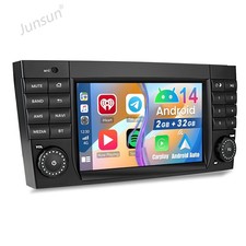 F&uuml;r Mercedes Benz C Klasse W203 CLK W209 Carplay Autoradio Android 14 GPS Navi