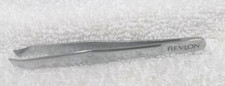 Revlon Chrome Shiny Tweezers 212119-01 Great Vintage Condition