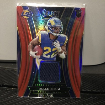 2024 Panini Selec -Draft Selections Mem Blake Corum #DSM-BCM Red Prizm (MEM, RC)