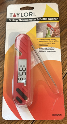 Taylor Grilling Thermometer & Bottle Opener 830GWN (NEW)